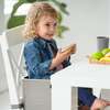 3-in-1 Learning Booster, Rainbows on Slate Grey - Booster Seats - 3