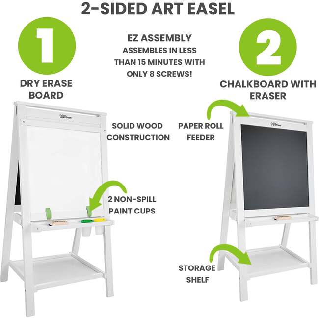 Artist EZ Easel, Soft White - Easels & Art Tables - 5