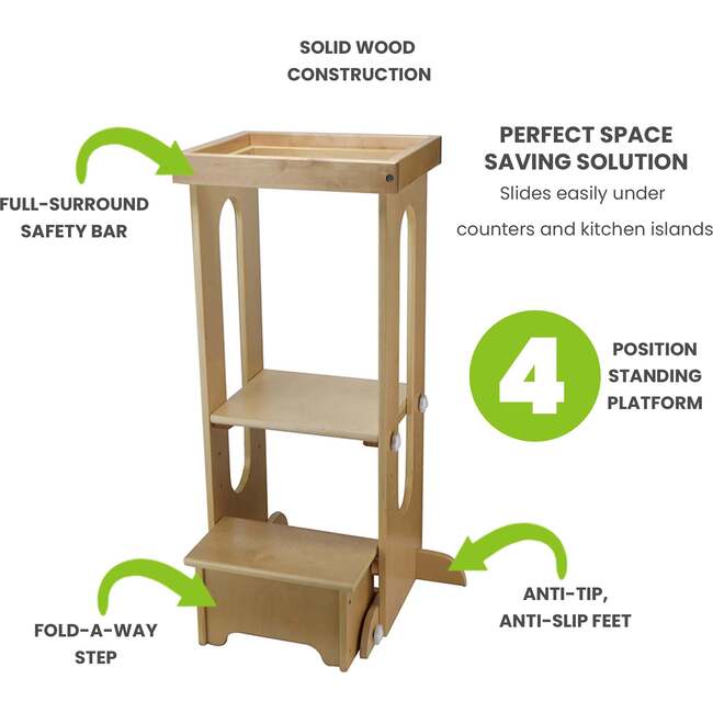 Explore N Store Learning Tower, Natural - Play Tables - 7