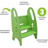 3-in-1 Growing Step Stool, Apple Green - Kids Seating - 4