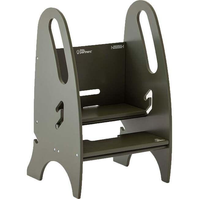 3-in-1 Growing Step Stool, Olive Green - Kids Seating - 3