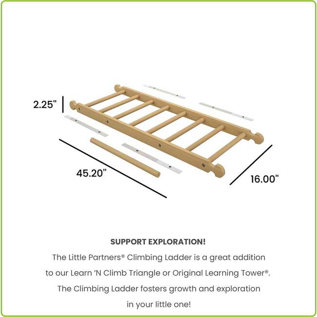 Climbing Ladder, Natural - Climbers & Play Gyms - 7