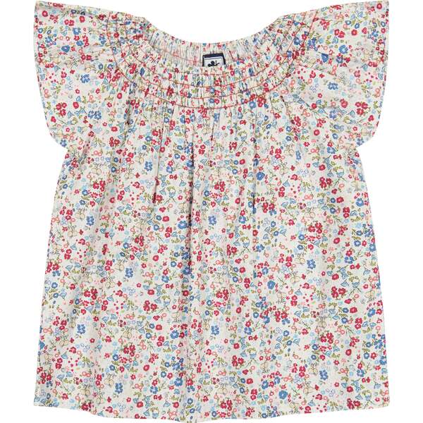 Molly Flutter Sleeve Smocked Top, Ditsy Floral - Busy Bees Tops ...