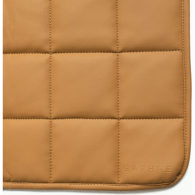 Quilted Square Mat, Camel - Playmats - 2