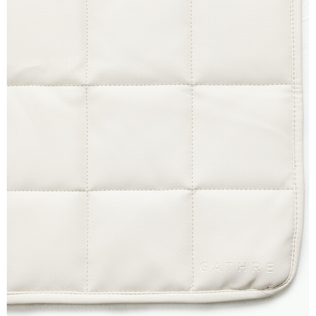 Quilted Square Mat, Ivory - Playmats - 2