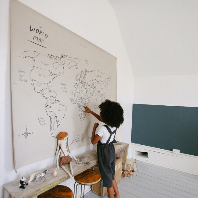 Large Tapestry, World Map - Wall Décor - 2