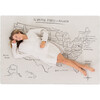 Large Tapestry, USA Map - Wall Décor - 3 - thumbnail