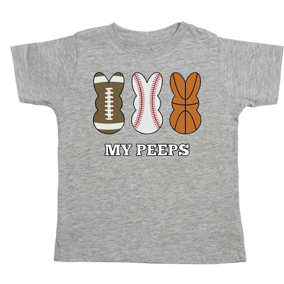 Sports Peeps S/S Shirt, Gray - Shirts - 1