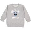Coolest Bunny L/S Sweatshirt, Gray - Sweatshirts - 1 - thumbnail