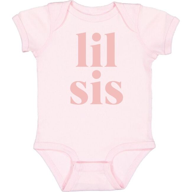 Lil Sis S/S Bodysuit, Ballet Pink