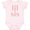 Lil Sis S/S Bodysuit, Ballet Pink - Onesies - 1 - thumbnail