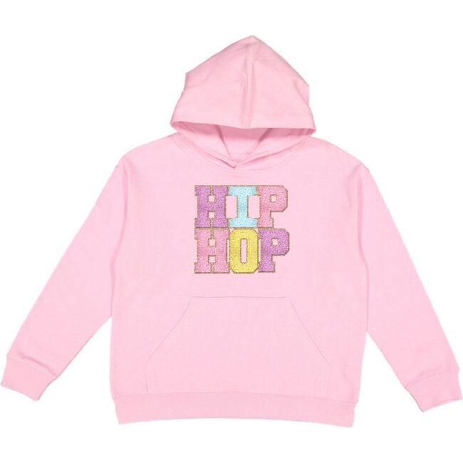 Hip Hop Patch Youth L/S Hoodie, Pink