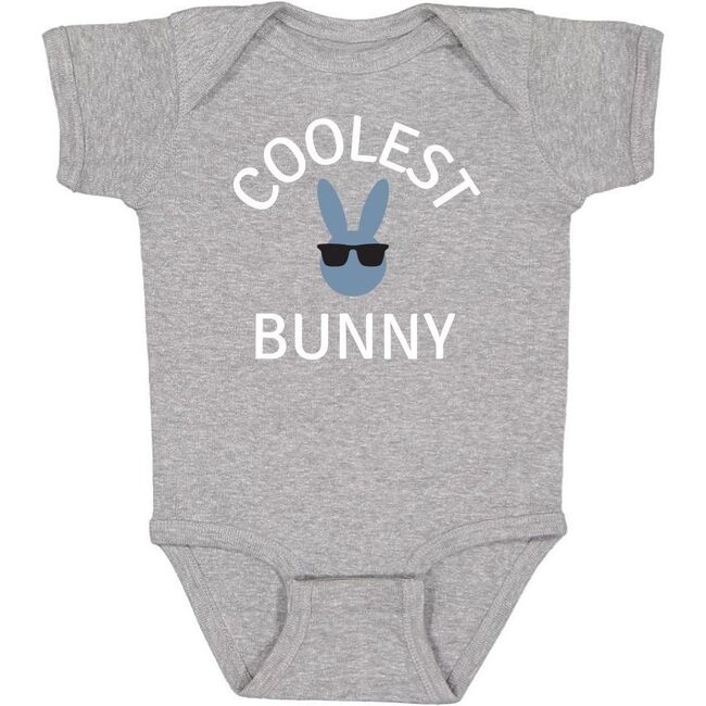 Coolest Bunny S/S Bodysuit, Gray