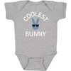 Coolest Bunny S/S Bodysuit, Gray - Shirts - 1 - thumbnail