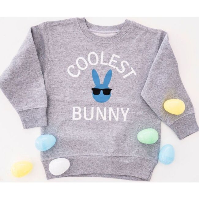 Coolest Bunny L/S Sweatshirt, Gray - Sweatshirts - 3
