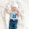 Bunny Dude S/S Bodysuit, Gray - Shirts - 2