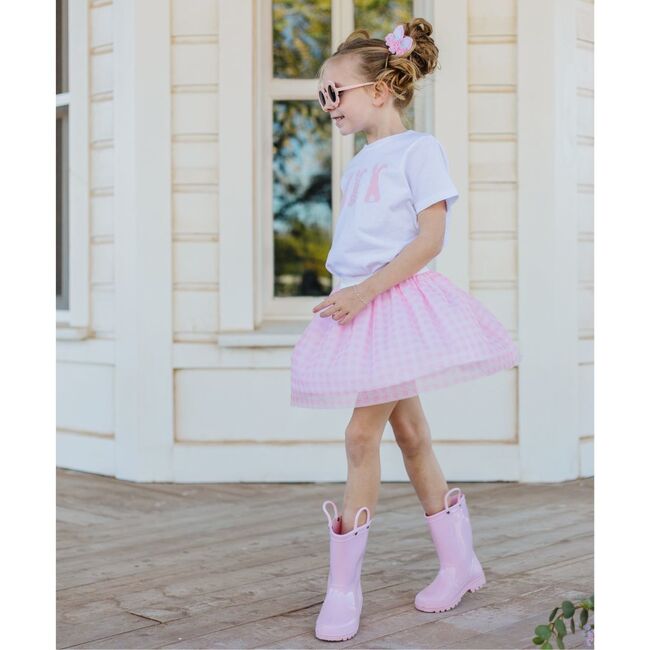 Pink Gingham Tutu, Pink - Tutus - 2