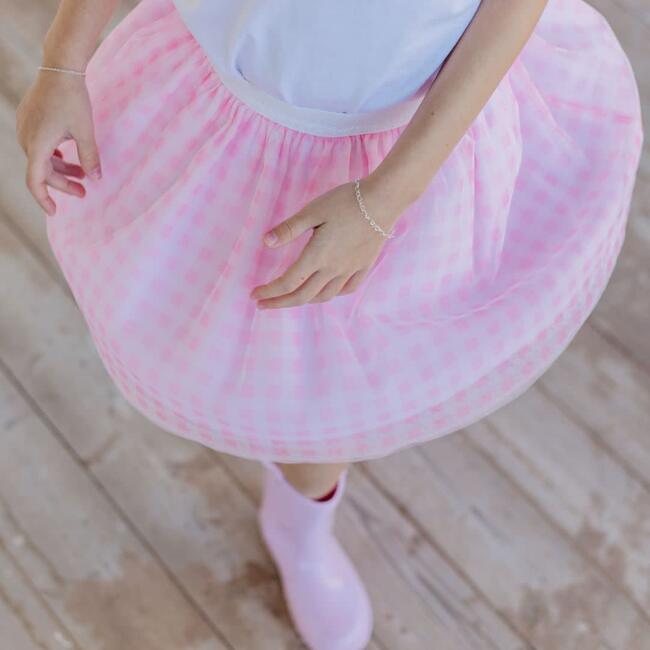 Pink Gingham Tutu, Pink - Tutus - 3