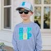 Boy Bunny Patch Hat, Blue - Hats - 4