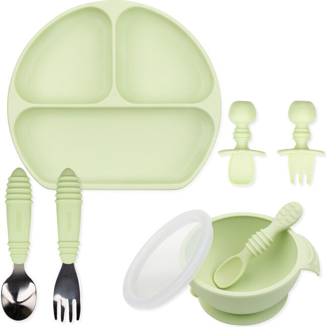 Growing with Bumkins Silicone Set: Sage