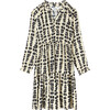 Sienna Kids Leaves Print Dress, Black - Dresses - 1 - thumbnail