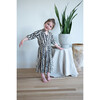 Sienna Kids Leaves Print Dress, Black - Dresses - 2