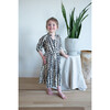 Sienna Kids Leaves Print Dress, Black - Dresses - 3