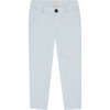 Elio Slant Front Pocket Chinos, Light Blue - Pants - 1 - thumbnail