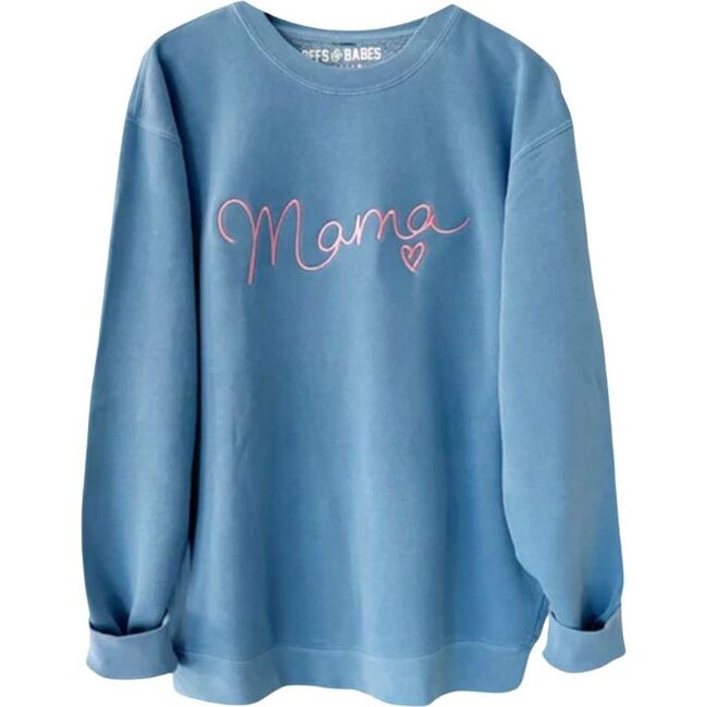 Women's Ultra Mama Embroidered Sweatshirt, Blue