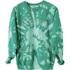 Women's Lucky Mama Tie-Dye Sweatshirt, Green - Sweatshirts - 1 - thumbnail