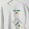 Women's Luck On The Cuff Sweatshirt, White - Sweatshirts - 2 - thumbnail
