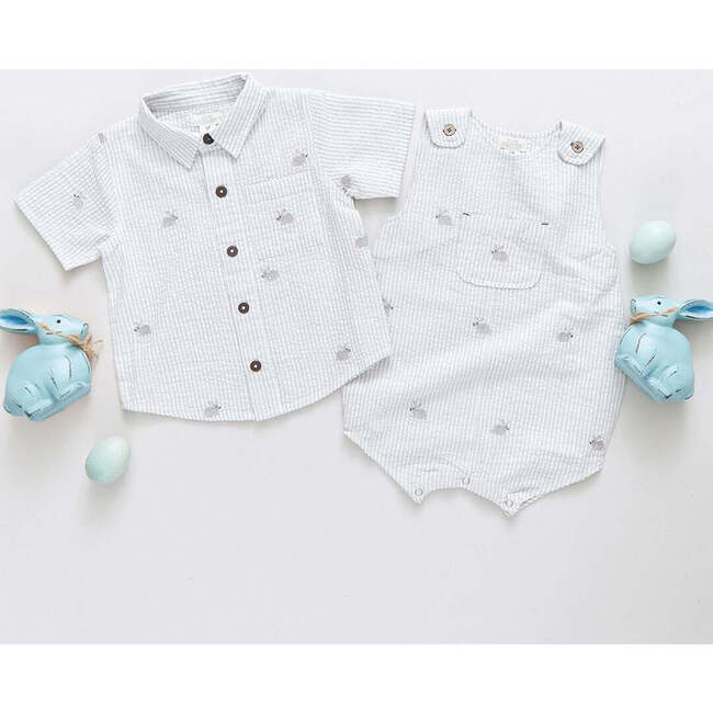 Baby Boys Noah Jumper, Bunny Embroidery - Sweaters - 3