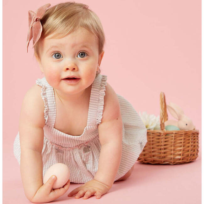 Baby Girls Sierra Bubble, Bunny Embroidery - Onesies - 6