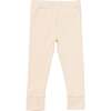 Essential Rib Leggings With Cuff, Natural - Leggings - 1 - thumbnail