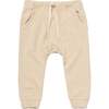 Classic Slim Fit Ribbed Cuff Sweatpants, Sand - Sweatpants - 1 - thumbnail