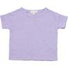 Easy Crew Neck Short Sleeve Boxy Tee, Lilac - Tees - 1 - thumbnail