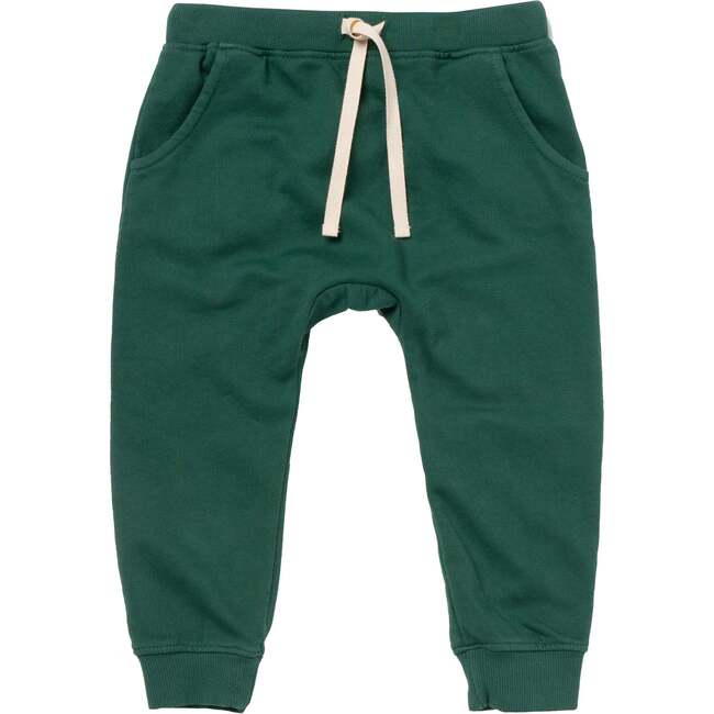 Classic Slim Fit Ribbed Cuff Sweatpants, Forest