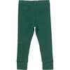 Essential Rib Leggings With Cuff, Forest - Leggings - 2