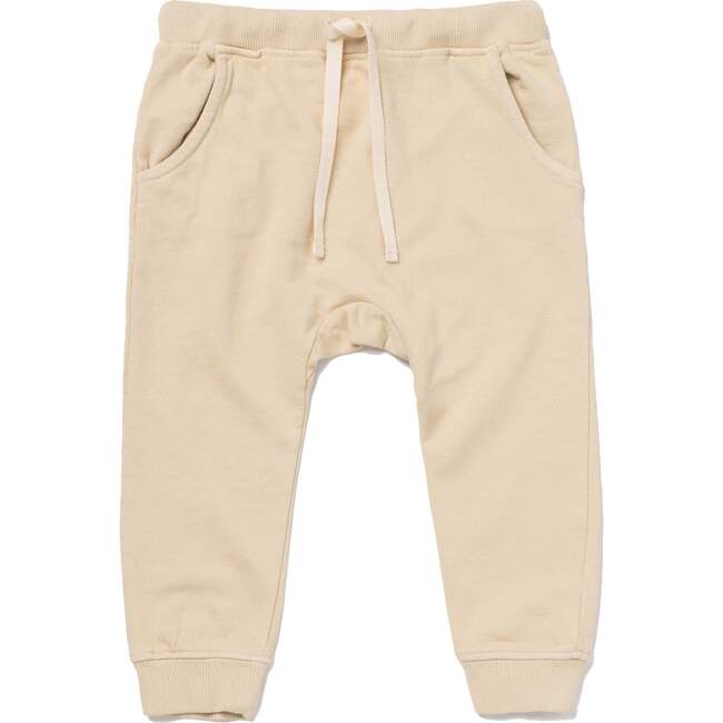 Classic Slim Fit Ribbed Cuff Sweatpants, Sand - Sweatpants - 2