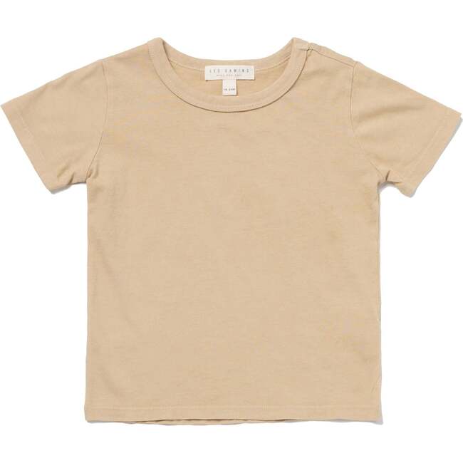 Classic Crew Neck Short Sleeve Tee, Sand
