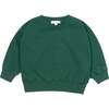 Everyday Ribbed Cuff Drop Shoulder Sweatshirt, Forest - Sweatshirts - 2 - thumbnail