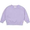 Everyday Ribbed Cuff Drop Shoulder Sweatshirt, Lilac - Sweatshirts - 1 - thumbnail