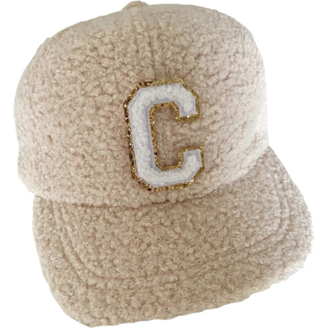 Personalized Teddy Bear Baseball Cap, Beige