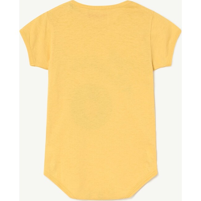 The Animals Chimpanzee Short Sleeve Baby Body, Yellow - Onesies - 2
