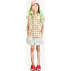 Squares Kangaroo Shirt, White - Shirts - 3