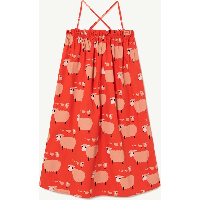Sheeps Jellyfish Dress, Red - Dresses - 2
