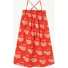Sheeps Jellyfish Dress, Red - Dresses - 2 - thumbnail