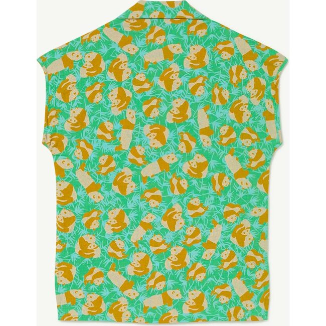 Pandas Kangaroo Shirt, Green - Shirts - 2