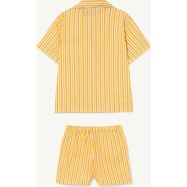Magpie Stripes Pyjamas, White - Pajamas - 2