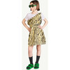 Zebra Weasel Dress, Yellow - Dresses - 3